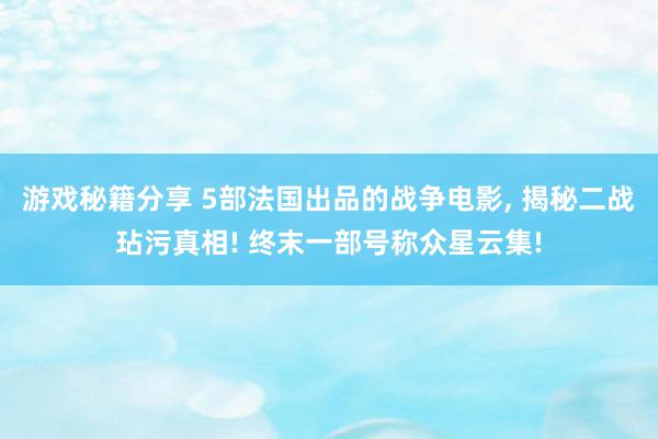 游戏秘籍分享 5部法国出品的战争电影, 揭秘二战玷污真相! 终末一部号称众星云集!